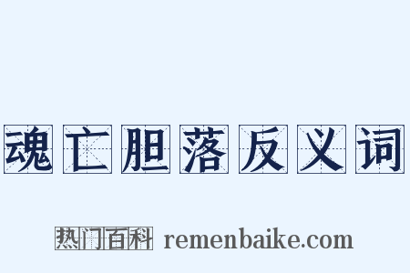 魂亡胆落反义词是什么意思的图片